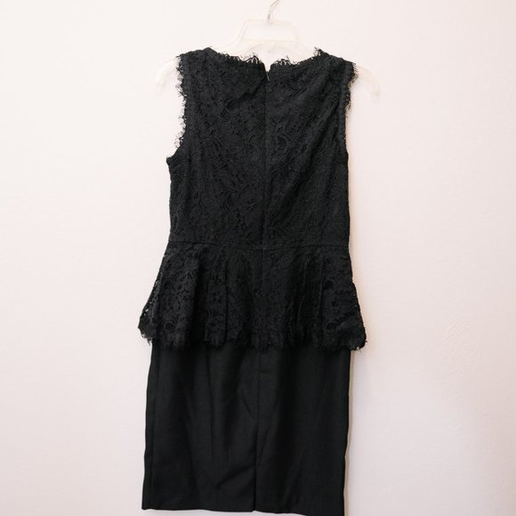 Elegant Maeve Black Peplum Lace Dress from Anthropologie - Caldora - Picture 6 of 6